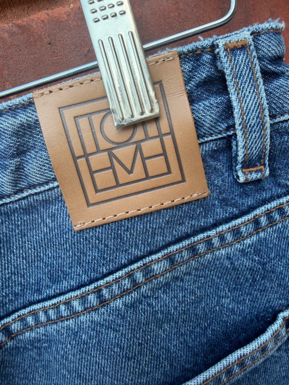 Toteme Blue Jeans Flare Fit Denim Jeans Organic Cotton Size 28 baggy wide - Picture 6 of 8